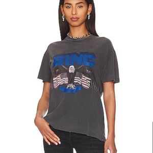 Anine Bing Vintage Bing Tee Washed Black